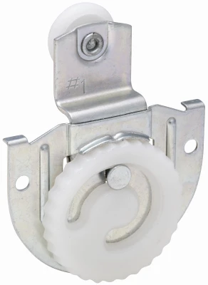 Sliding Door Hanger, Cam-Action Dial, Zinc-Plated, Fits 3/4 to 1-3/8 In. Doors