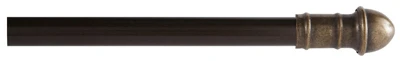 Dresden Cafe Curtain Rod, Oil-Rubbed Bronze, 7/16 x 28 to 48 In.