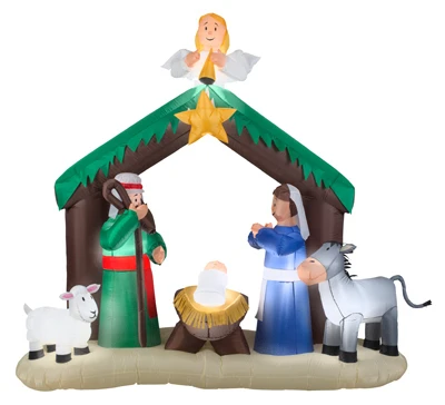 Christmas Inflatable Nativity Scene, 79 In.