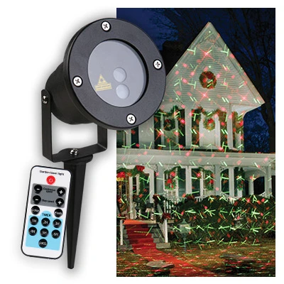 Holiday Star Laser Light Projector Crf100rg, Red & Green Geometric Designs