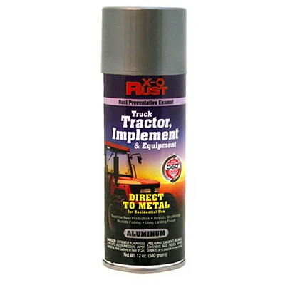 Rust-Preventative Spray Paint & Primer, Direct-to-Metal, Truck, Tractor, Implement & Equipment, Aluminum, 12 oz.