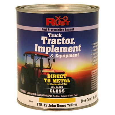 Rust-Preventative Paint and Primer for Metal Surfaces, John Deere Yellow, 1 Quart
