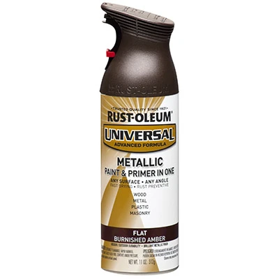 Universal Paint & Primer Spray Paint, Espresso Brown Gloss, 12-oz.