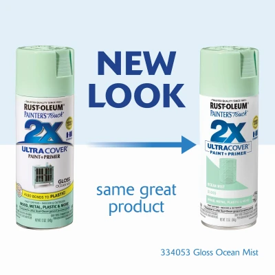 Painter's Touch 2x Ultra Cover 12 Oz. Gloss Spray Paint, Ocean Mist
