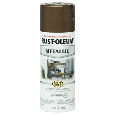 Stops Rust Metallic Spray Paint, Dark Copper, 11-oz.