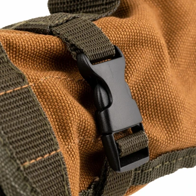 Canvas Tool Roll with Multiple Pockets for Organizing Hand Tools and Accessories
