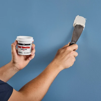 Vinyl Spackling Paste, One Quart Container, Ready-to-Use Interior Wall Repair Compound