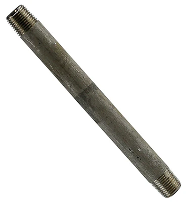 Stainless Steel Pipe Nipple, 1/8 Inch Diameter by 4 Inch Length