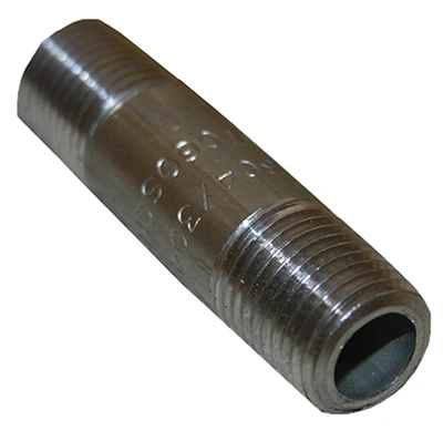 Stainless Steel Pipe Nipple, 1/8 x 3 In.