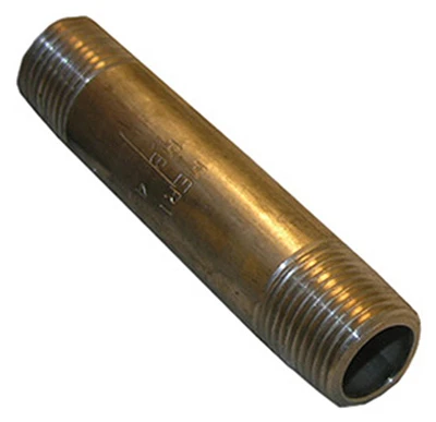Stainless Steel Pipe Nipple, 3/8 X 2 Inches, Type 304, Male Threaded