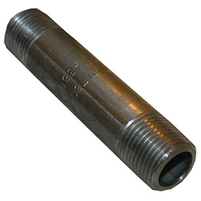 Stainless Steel Pipe Nipple, 3/8 X 4 Inches, Type 304, Male Threaded