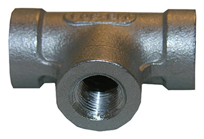 Stainless Steel Pipe Tee, 1/8 In. FIP