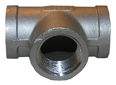Stainless Steel Pipe Tee, 1/2 Inch Female Iron Pipe Thread