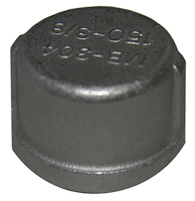 Stainless Steel Pipe Cap, 3/8 In.