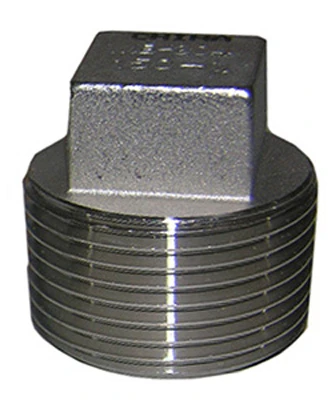 3/4 Inch Stainless Steel Pipe Plug, Type 304, 150 Pound Rated, Lead Free