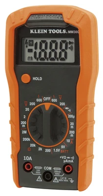 Digital Multimeter, Manual-Ranging, 600-Volts