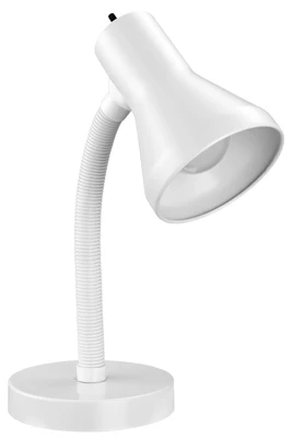 14-inch Led Gooseneck Desk Lamp With A19 10w Bulb, White Finish