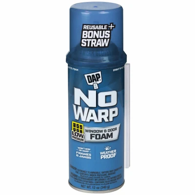 No Warp Window and Door Foam Sealant, 12-oz.