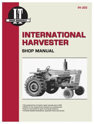 International Harvester Tractor Manual For Gas & Diesel Models Ih-203