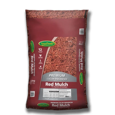 Red Colored Mulch, 2 Cubic Feet Bag