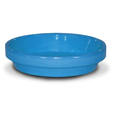 Flower Pot, Robins Egg Blue Ceramic, 5.75 x .75 In.