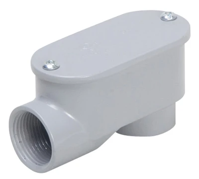 Conduit Fitting, Rigid Service Entrance Elbow, Die-Cast Aluminum, 1-In.