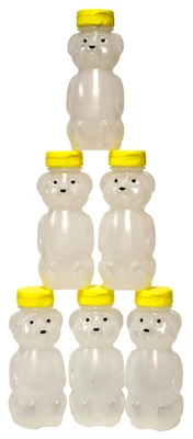 Honey Bear, Plastic, 8-oz., 6-Pk.