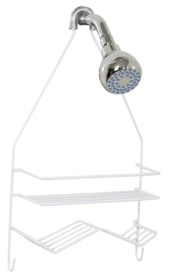 Over-The-Shower Caddy, White, Small
