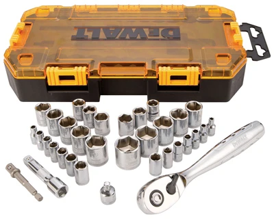 34-Pc. Socket Set, 1/4 & 3/8 In. Drive