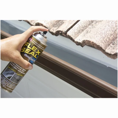FLEX SEAL Rubber Sealant Coating, Brown, 14-oz.