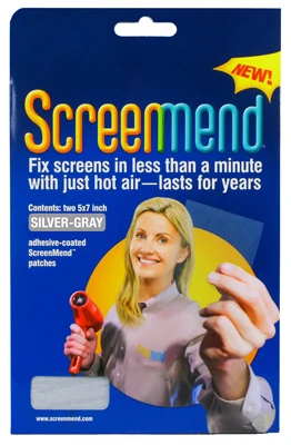Screenmend Screen Repair Patch, Silver, 5 x 7 In., 2-Pk.