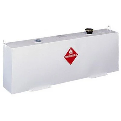 JOBOX Vertical Steel Transfer Tank, White, 36-Gallons