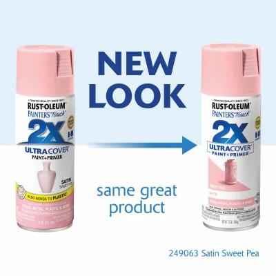 Painter's Touch 2x Ultra Cover 12 Oz. Satin Spray Paint, Sweet Pea