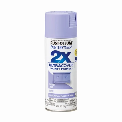 Painter's Touch 2x Ultra Cover 12 Oz. Satin Spray Paint, French Lilac