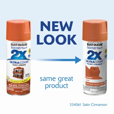 Painter's Touch 2x Ultra Cover 12 Oz. Satin Spray Paint, Cinnamon