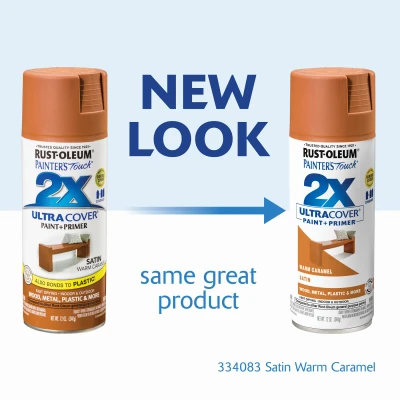 Painter's Touch 2x Ultra Cover 12 Oz. Satin Warm Caramel Spray Paint