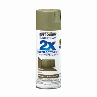 Painter's Touch 2X Satin Oregano Spray Paint, 12 Ounce Can