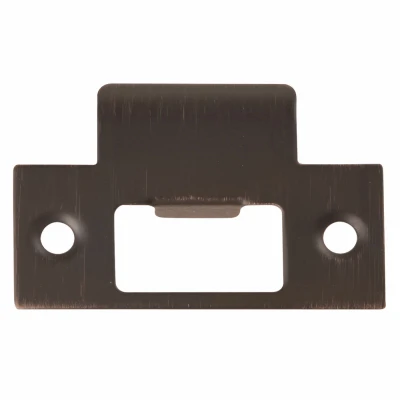 Door T-Strike Plate in Vintage Bronze Finish, 1 and 1/8 Inches by 2 and 3/4 Inches