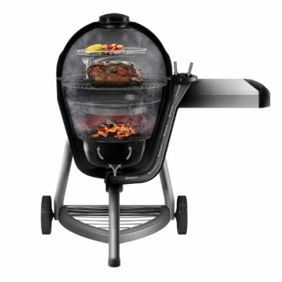 Kamander Kamado Style Charcoal Grill with Ceramic Body and Adjustable Vents