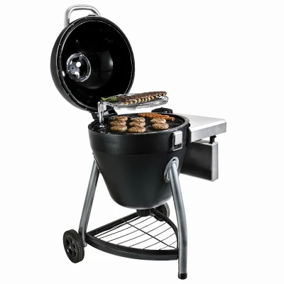 Kamander Kamado Style Charcoal Grill with Ceramic Body and Adjustable Vents