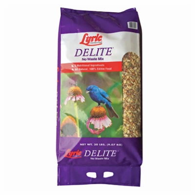 Delite Wild Bird Food, High Protein No Waste Mix, 20 Lbs.