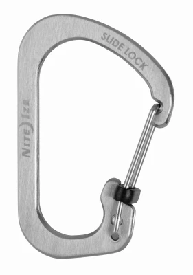 SlideLock Carabiner #3, Stainless Steel