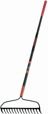 Bow Rake, Fiberglass, 60 In. Handle