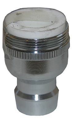 Dual Thread Snap Nipple with Aerator, Chrome, 15/16 MPT x 55/64 In. FPT x 27 Thread