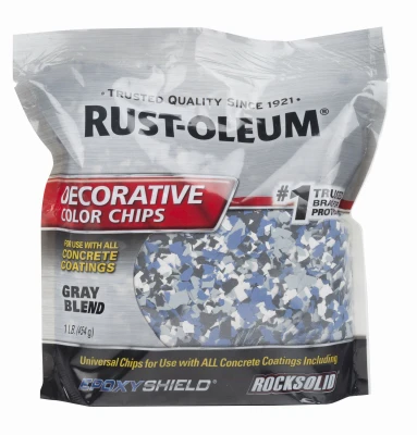 EpoxyShield Decorative Color Chips, Blue Gray Blend, 1-Lb.