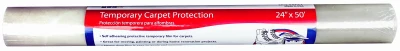 Temporary Carpet Protection Film, 24-inch X 50-feet, Clear Adhesive Roll