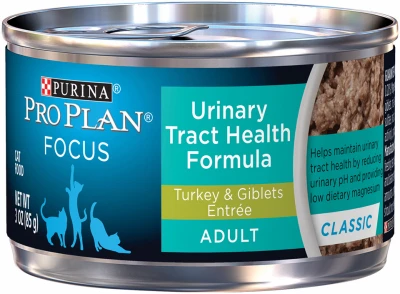 Cat Food, Urinary Tract Health, Turkey, 3 Oz. Can