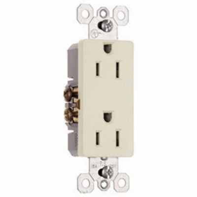 Pass & Seymour 2-Pole Premium Outlet, 15A, 125-Volt, 10-Pk.