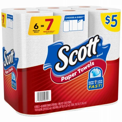 Choose-a-Sheet Paper Towels, 6-Pk.