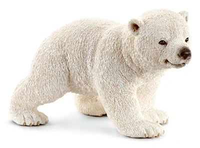 White Polar Bear Cub Toy Animal Figure, Ages 3 & Up